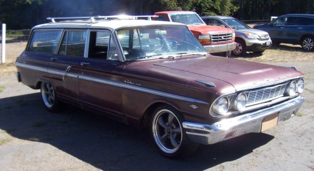 1964 ford fairlane 500 ranch wagon, matching numbers, original paint