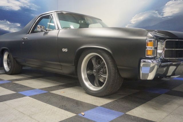 **nasty**71 chevy el camino ss tribute~resto-mod~huge 468ci v8~auto~flat black