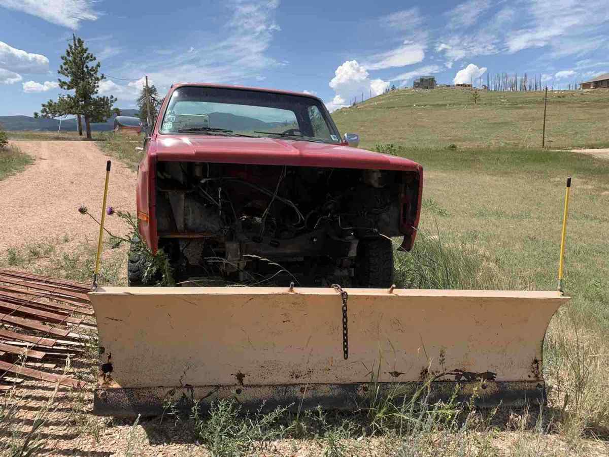 1985 chevrolet k20 pickup red 4wd automatic