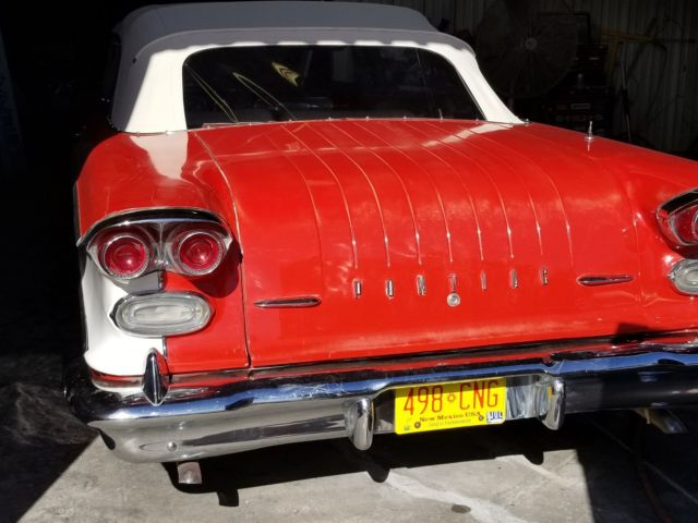 1958 pontiac chieftan convertible beautiful southwest desert car
