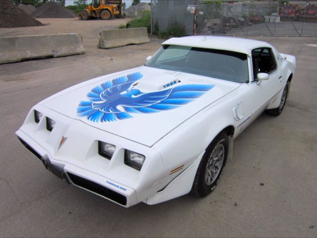 rust free 1980 pontiac firebird trans am matching 301ci cameo white/deluxe blue