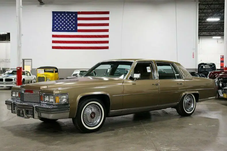 1979 cadillac fleetwood 74877 miles pottery gold firemist 425ci v8 automatic