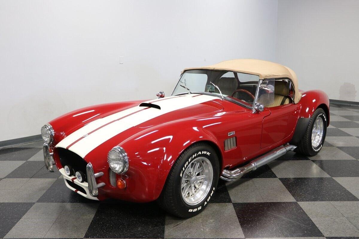 1965 shelby cobra replica burgundy 302 v8 manual 31934 miles