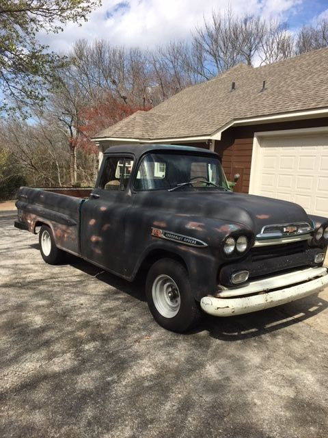 1959 chevy apache chevrolet pickup truck rat rod