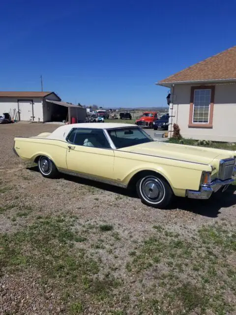 1971 lincoln continental coupe yellow rwd automatic