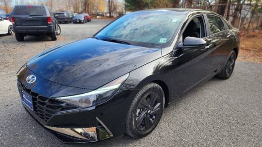 2021 hyundai elantra hybrid blue