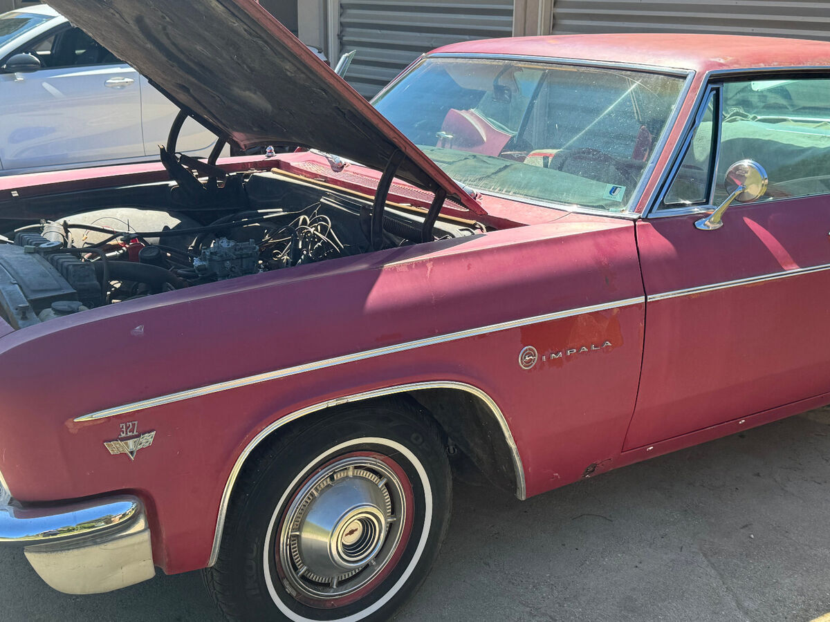 1966 chevy impala 327 coupe 4-door