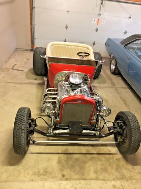 1923 model t bucket,1968 chevy 396 engine and a turbo 350 trans