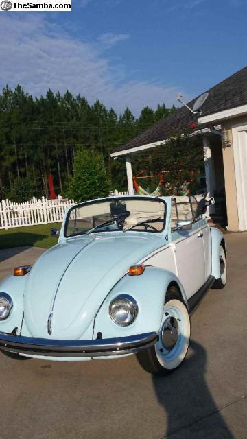 totally restored 1970 volkswagen beetle convertible price: $20000 obo
