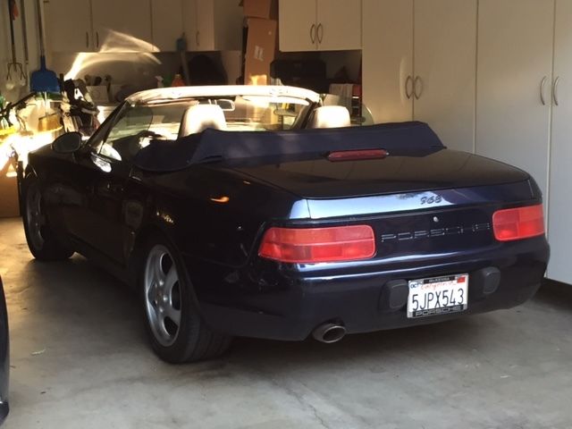 1993 porsche 968 blue convertible 2-door 3.0l automatic
