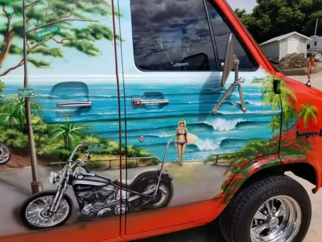 1976 chevy g10 van, custom one of a kind david mann chopper inspired work of art