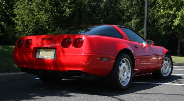 1994 torch red corvette coupe - 1 owner - clean title - low miles - automatic