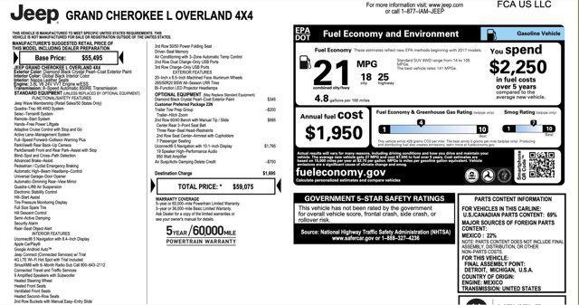 2021 jeep grand cherokee l overland