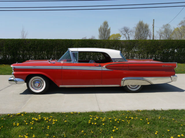 1959 ford fairlane 500 galaxie skyliner retractable hardtop convertible stunning