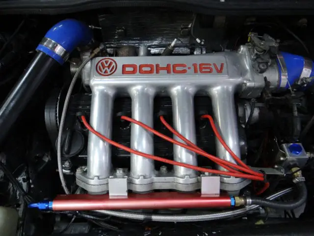 84 volkswagen rabbit gti 16v dohc single turbo 5-speed coilovers needs some work