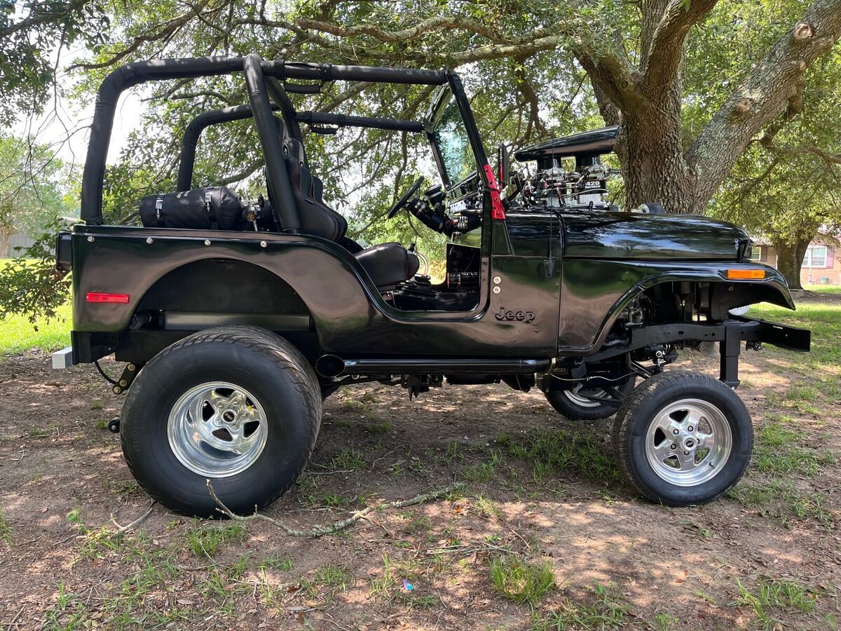 1976 jeep cj-5 black rwd manual black