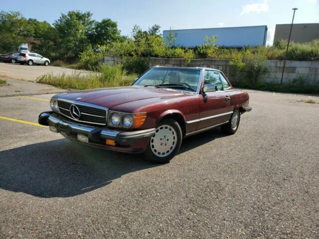 1988 mercedes-benz 560-class 560 sl 2dr convertible strong runner clean title