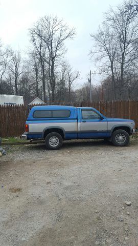 vintage 1991 blue dodge dakota 4x4