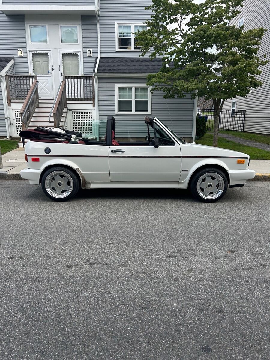 1990 volkswagen cabriolet convertible white fwd manual