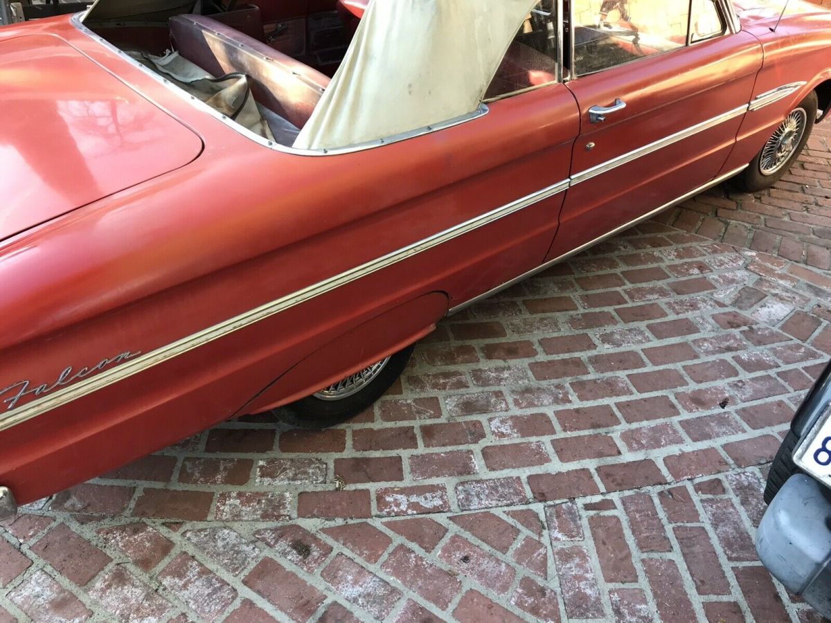 1963 ford falcon convertible red rwd automatic sprint convertible