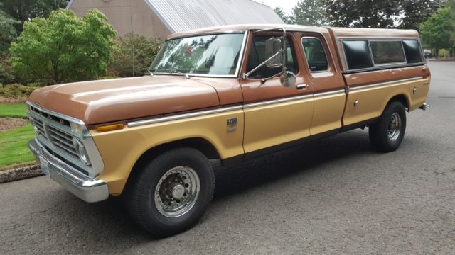 1975 ford f250 extended cab camper special 390 4sp