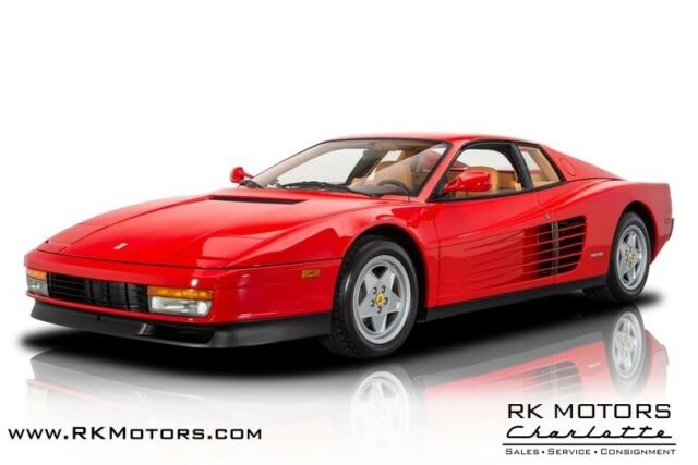 1989 ferrari testarossa rosso corsa coupe 4.9l 12 cylinder 5 speed manual