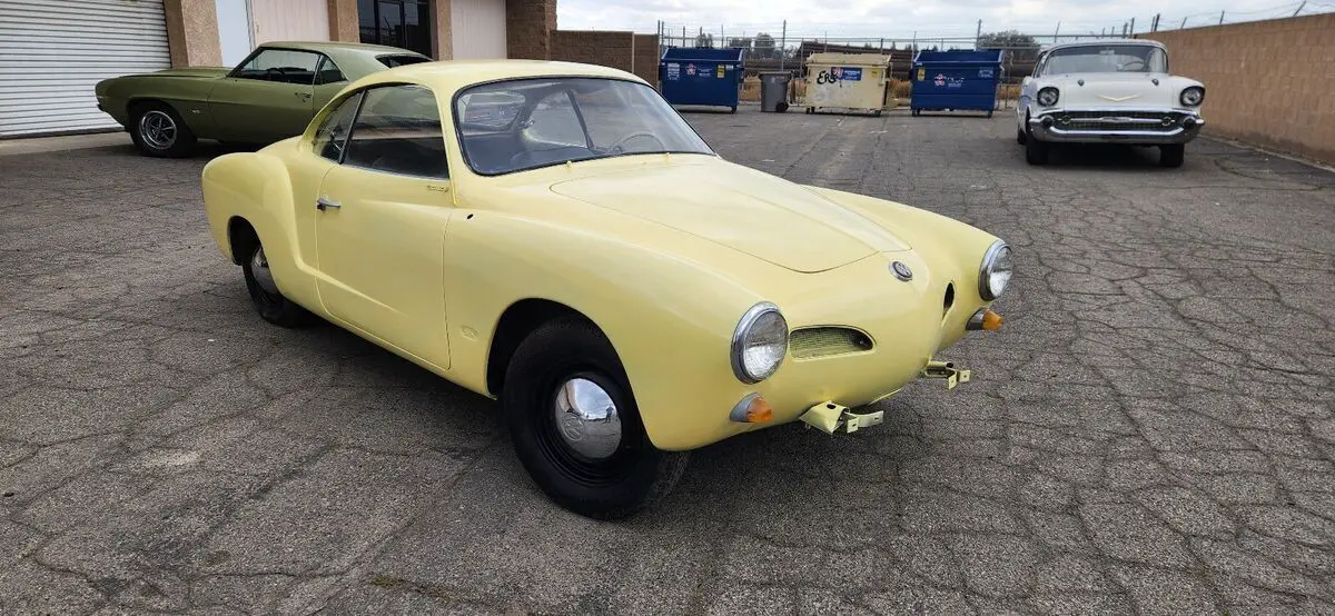 1965 volkswagen karmann ghia coupe yellow