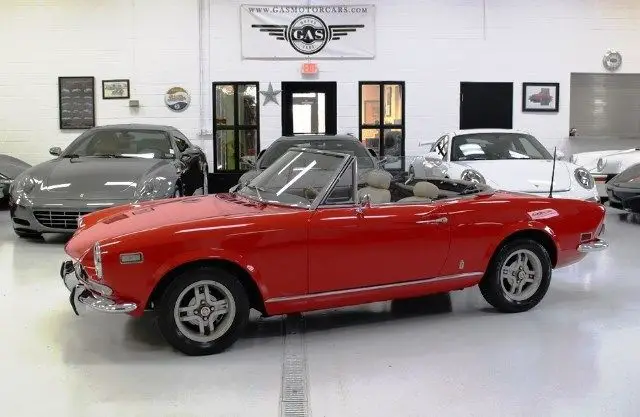 1971 fiat spider 124 83793 miles red 1483cc manual