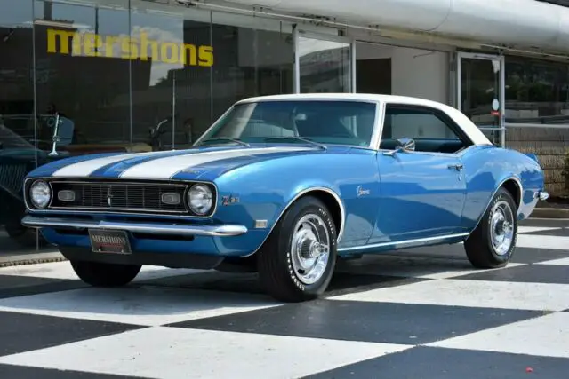 1968 chevrolet camaro z/28, rotisserie restored, documented, gold spinner award!