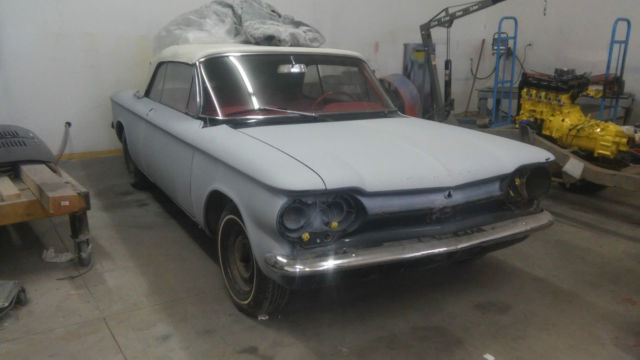 1964 corvair turbo spyder convertible rare option project barn find 100% complet