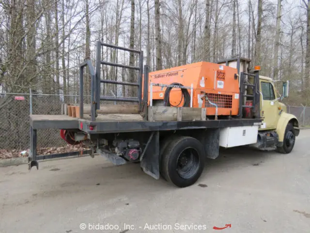international 4600 flatbed utility service truck sullivan compressor a/c bidadoo
