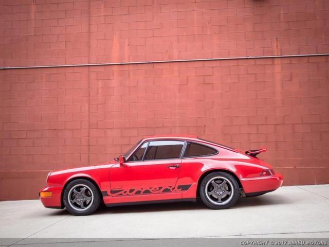 1991 porsche 964 c2 in guards red w/ cashmere leather interior, clean carfax