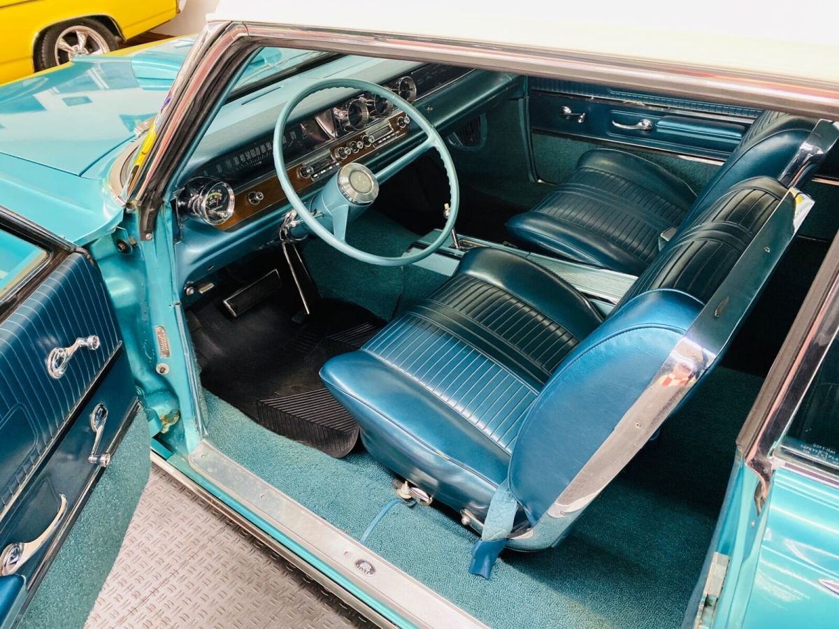 1963 pontiac catalina, turquoise with 57,386 miles available now!