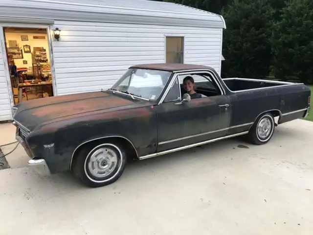 original 1967 el camino chevelle muscle car rat rod barn find pro street