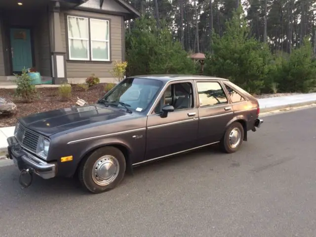 1982 chevy chevette 4 door isuzu diesel low miles 5 speed very rare clean