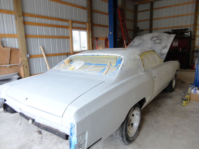 71 monte carlo 64k orig.miles in midst of restoration,no rust ever,rblt 350/350
