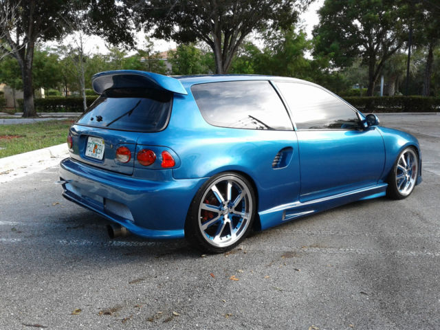 1992 honda civic dx hatchback gsr motor turbo suspension body kit fully built