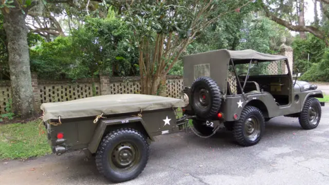 1952 willys overland military jeep with dump trailer 4x4 suv other makes
