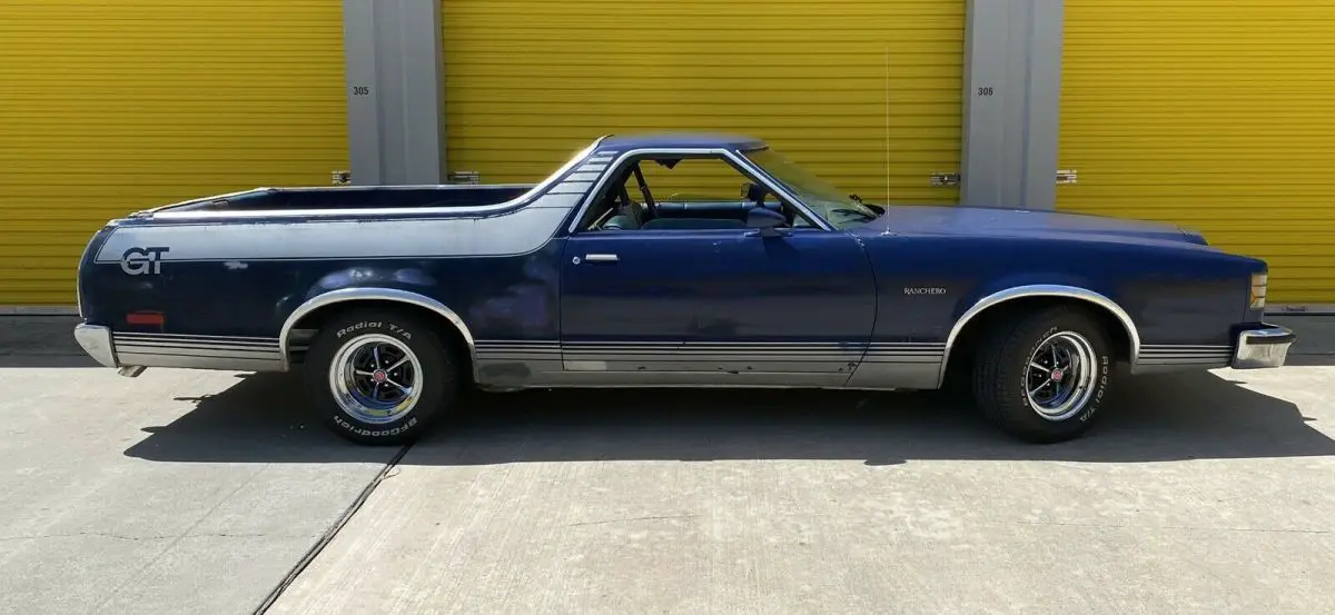 1978 ford ranchero gt pickup blue rwd automatic gt brougham