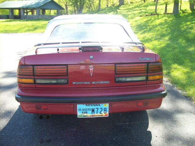 1988 pontiac sunbird turbo gt convertible amazing original condition