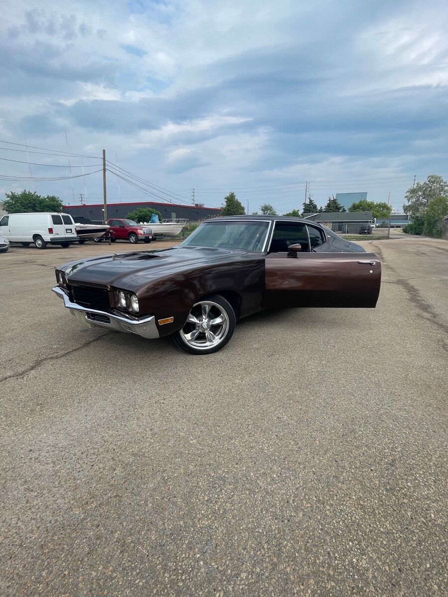 1972 buick skylark gs coupe black rwd automatic suncoupe