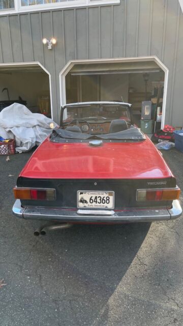 1971 triumph tr 6 convertible red rwd manual