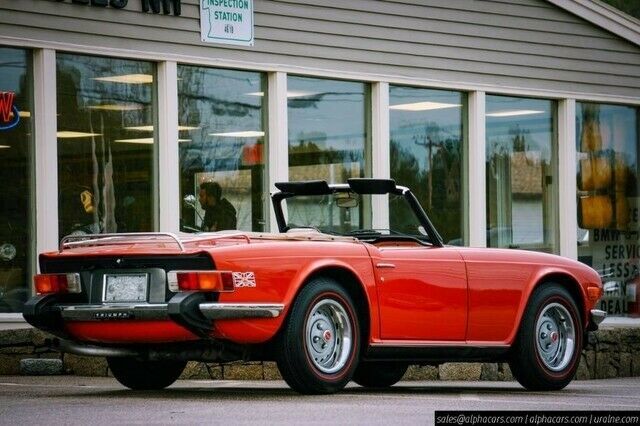 1976 triumph tr6 roadster in pimento