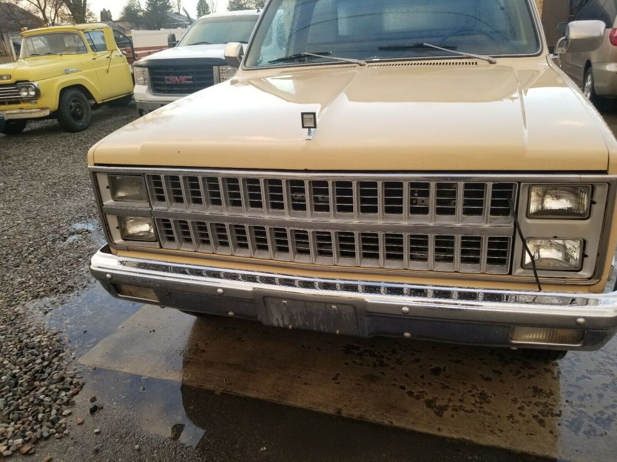 1982 chevrolet c20 pickup brown rwd automatic camper special