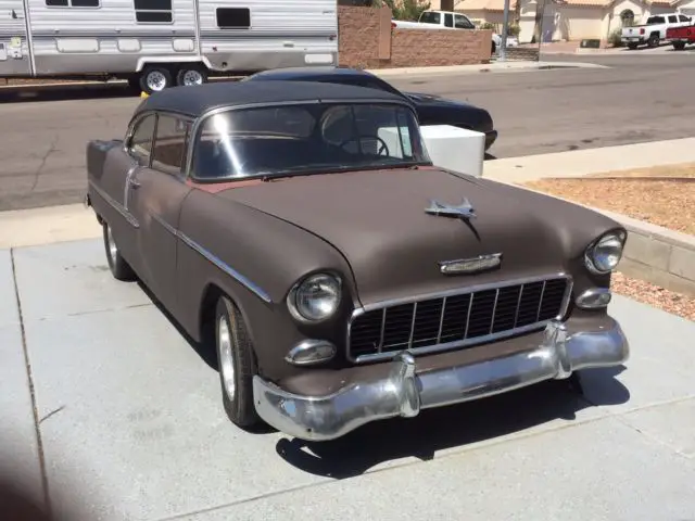 1955 chevrolet chevy 2 door hard top coupe hot rod bel air 210 manual 350