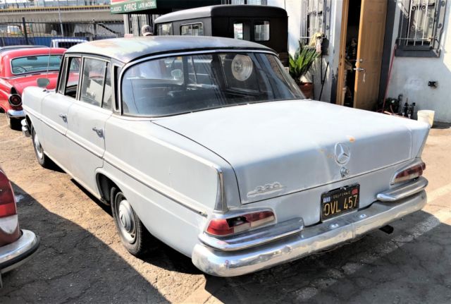 1961 mercedes 220b sedan california finback