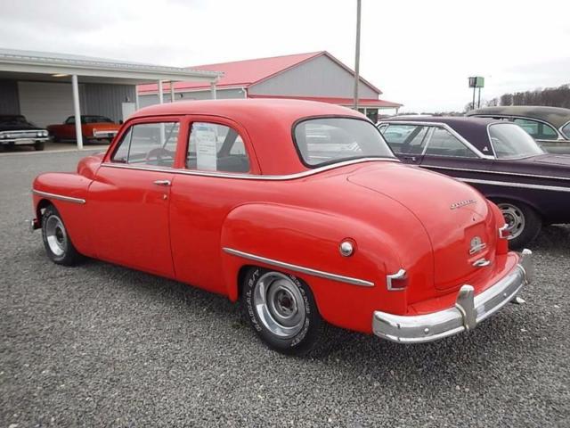 1950 plymouth special deluxe 0 red 217 3-speed manual