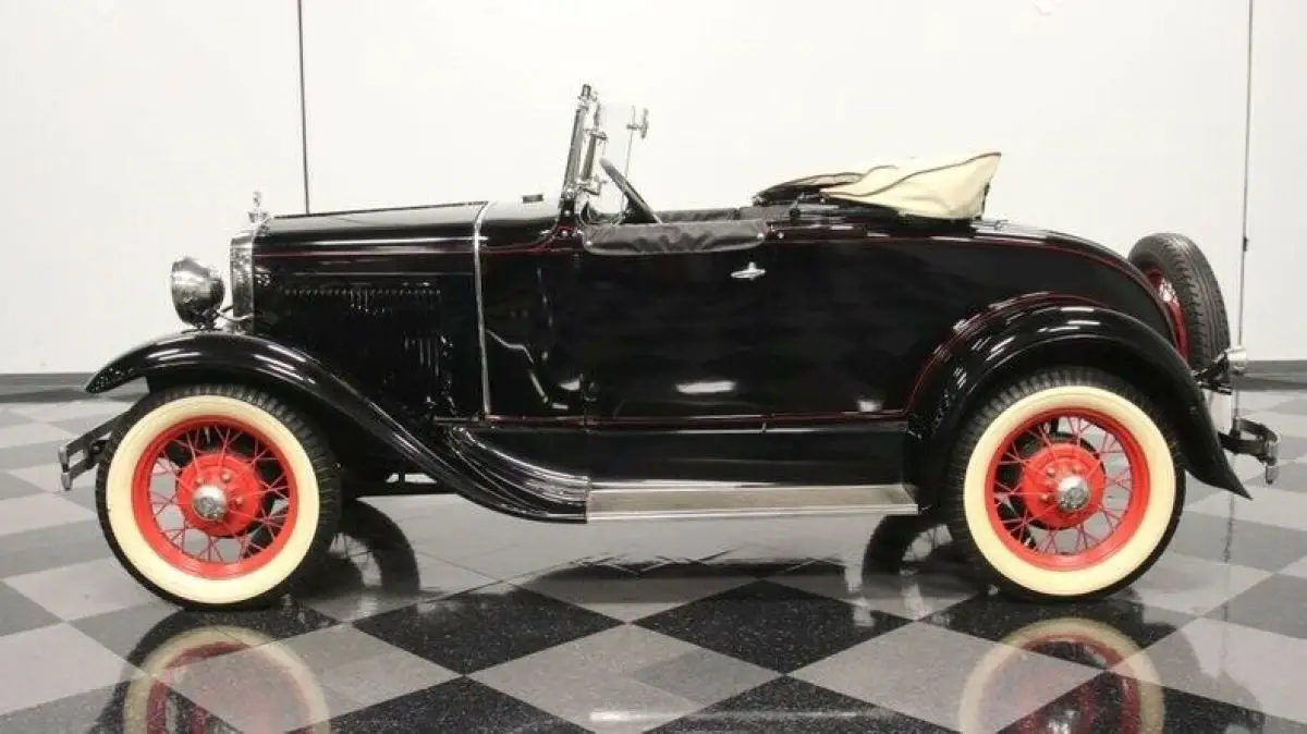 classic vintage chrome fomoco model a roadster rumble seat black