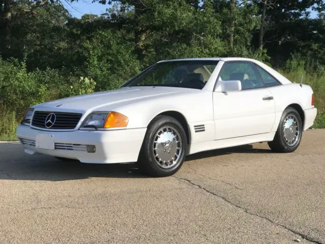 1992 white mercedes-benz 500-class 500 sl 2dr convertible 5.0l v8