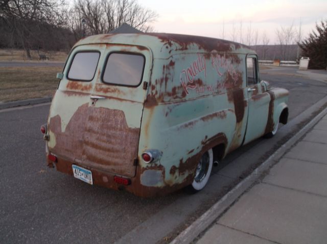1964 dodge d100 panel van rat street hot rod 318 v8 904 auto patina ole school